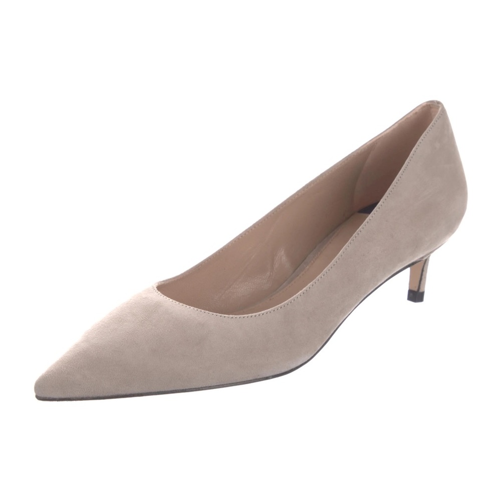Stuart Weitzman Tan Suede Pumps Tippi 45